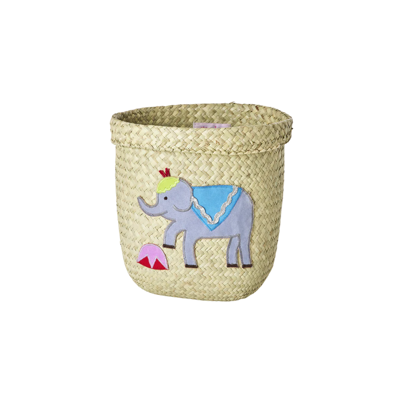 Groß Raffia Aufbewahrungskorb - Natürlich - Circus Theme