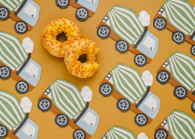 Servietten Betonmischer 20 Stück | Boutique Ballooons