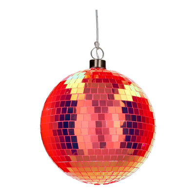 Disco, LED-Kugel, 15cm, neon orange