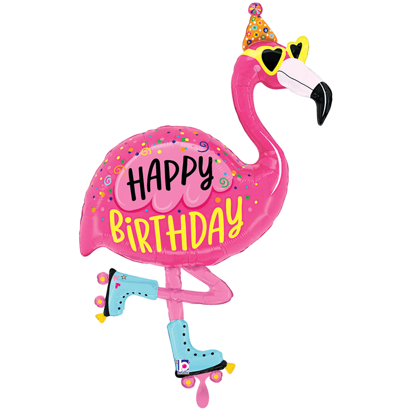 Folienballon Flamingo Birthday XXL