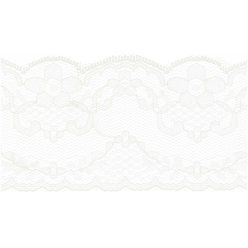 Spitzenband Blümchen, Off-White, 58 mm x 3 m