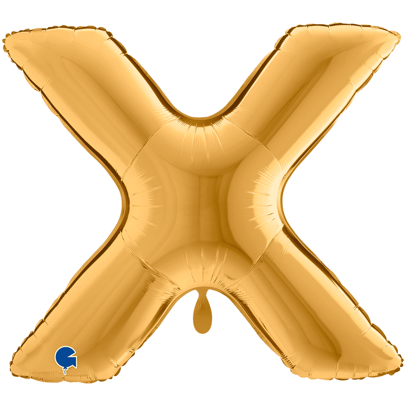 Buchstabenballon X XXL - Gold