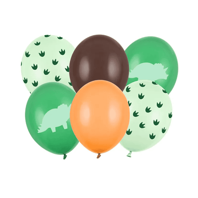 6 Motivballons - Dinosaurier