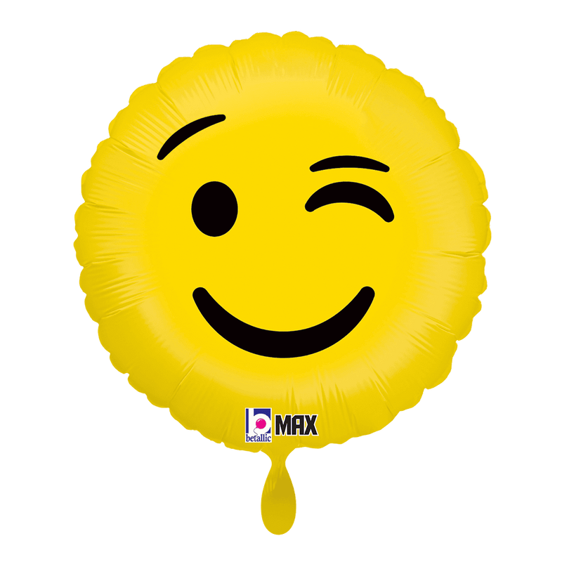 Folienballon Emoji Wink