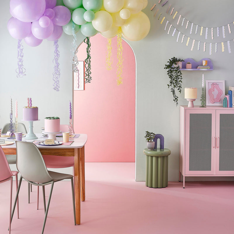 Pastellfarbenes Happy Birthday Ballon-Set | Boutique Ballooons