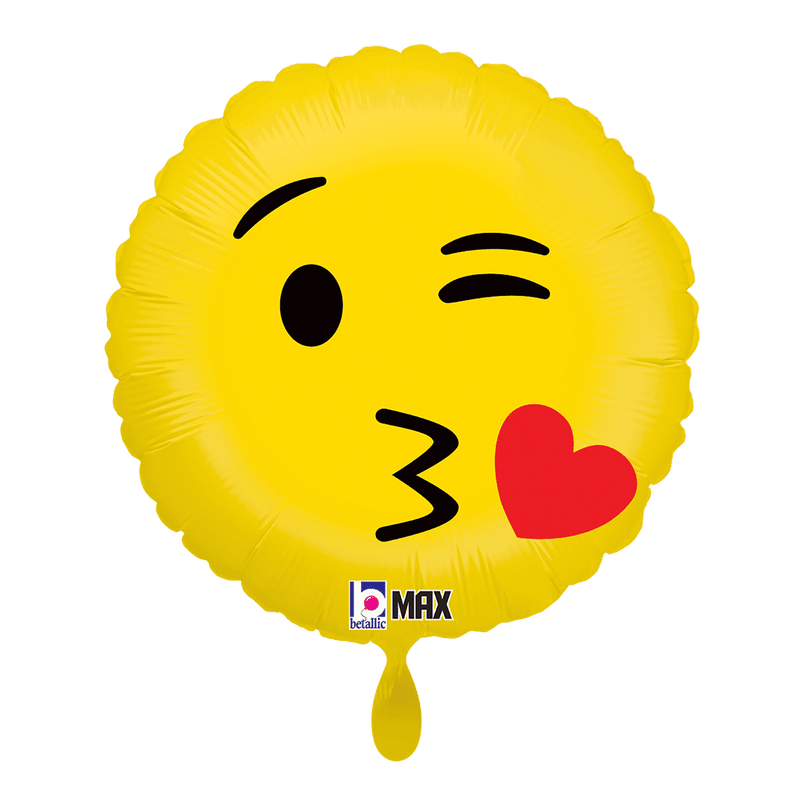 Folienballon Emoji Kiss