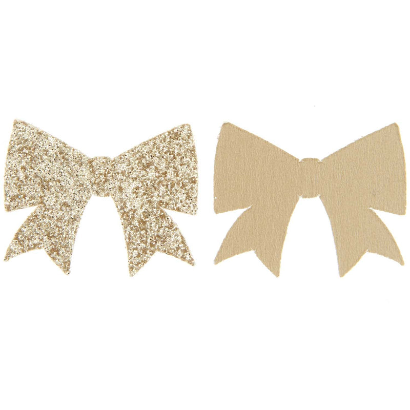 Streudekoration Schleifen, Gold Glitzer, FSC MIX