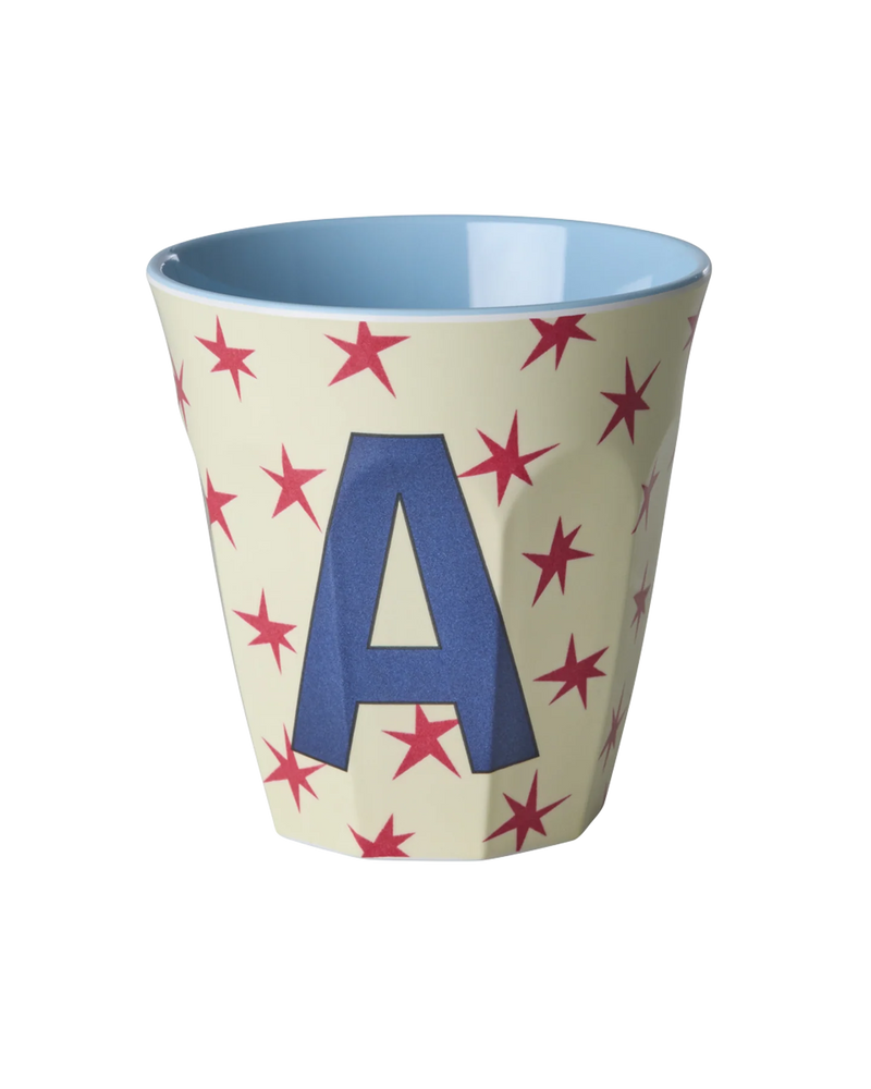 Medium Cup - Cream - A - Stars