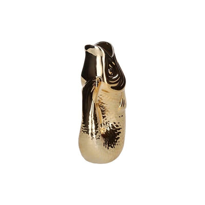 MONSIEUR CARAFON, FISCH, VASE, S, GOLD, 1,2 LITER