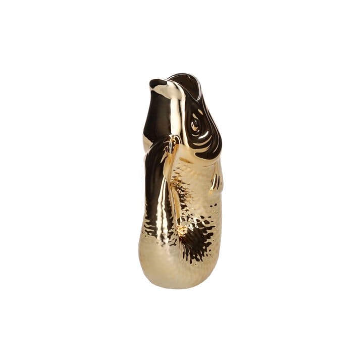 MONSIEUR CARAFON, FISCH, VASE, S, GOLD, 1,2 LITER