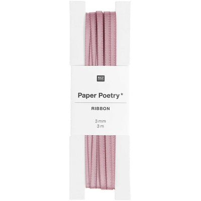 Satinband, Rosa Mauve, 3 mm x 3 m