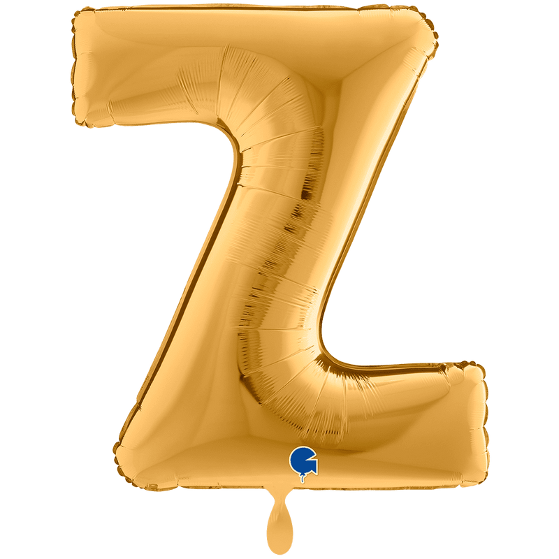 Buchstabenballon Z XXL - Gold