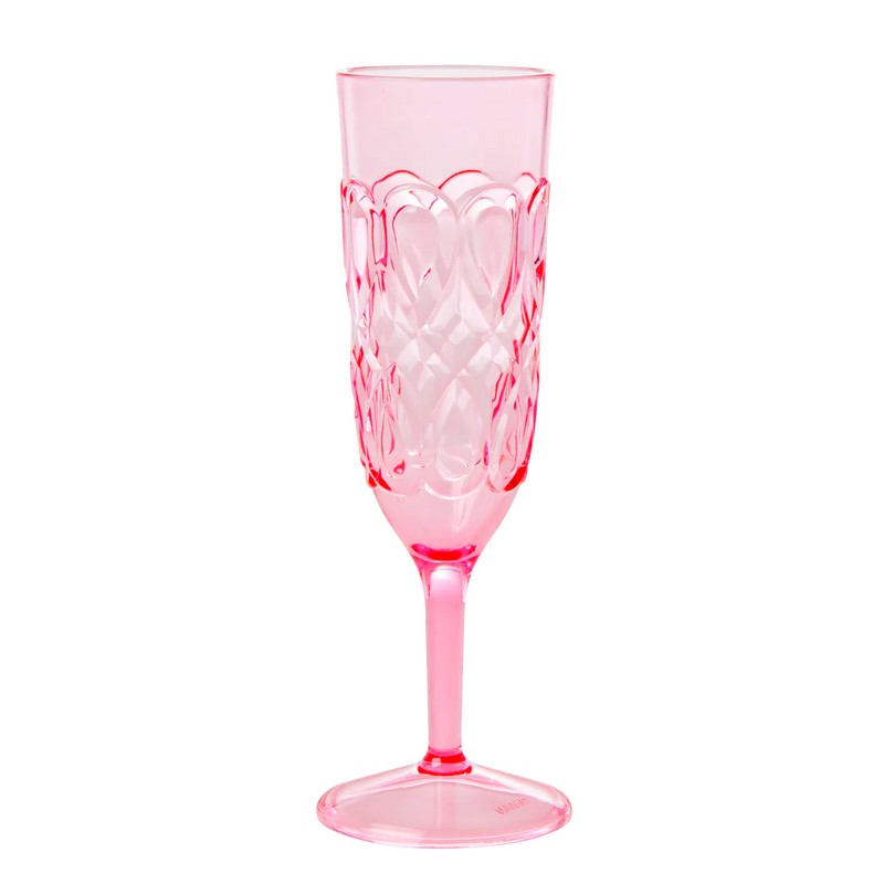 Acryl Champagnerflöte - Pink