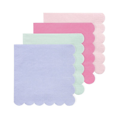 Large Multicolor Paper Napkins (x 20)