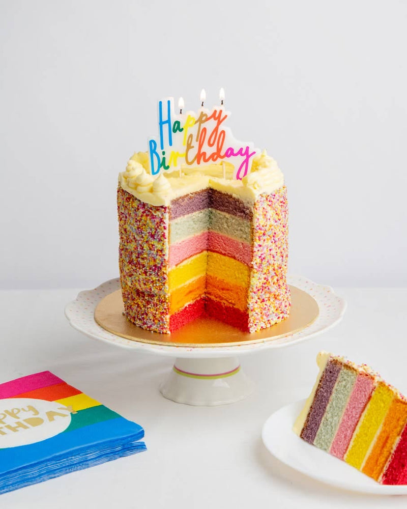 Talking Tables - Rainbow Happy Birthday Servietten — 20 Stück | Boutique Ballooons