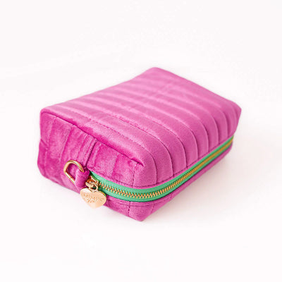 Lola Samt-Tasche Magenta