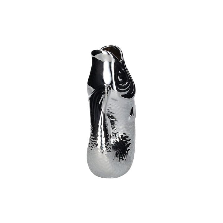 MONSIEUR CARAFON, FISCH, VASE, S, SILBER, 1,2 LITER