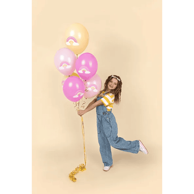 6 Motivballons - Ø 30cm - Rainbow