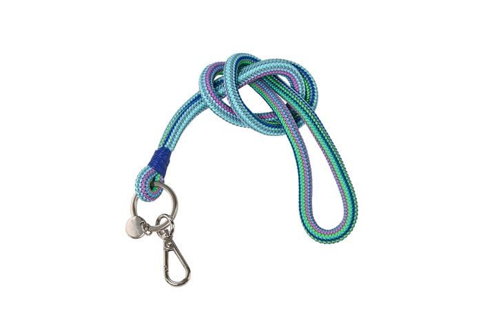 METROPOLITAN LANYARD, RAINBOW BLUE/SILBER