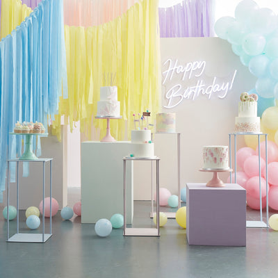 3 Balloons - Double Stuffed Pastel Confetti Balloons | Boutique Ballooons