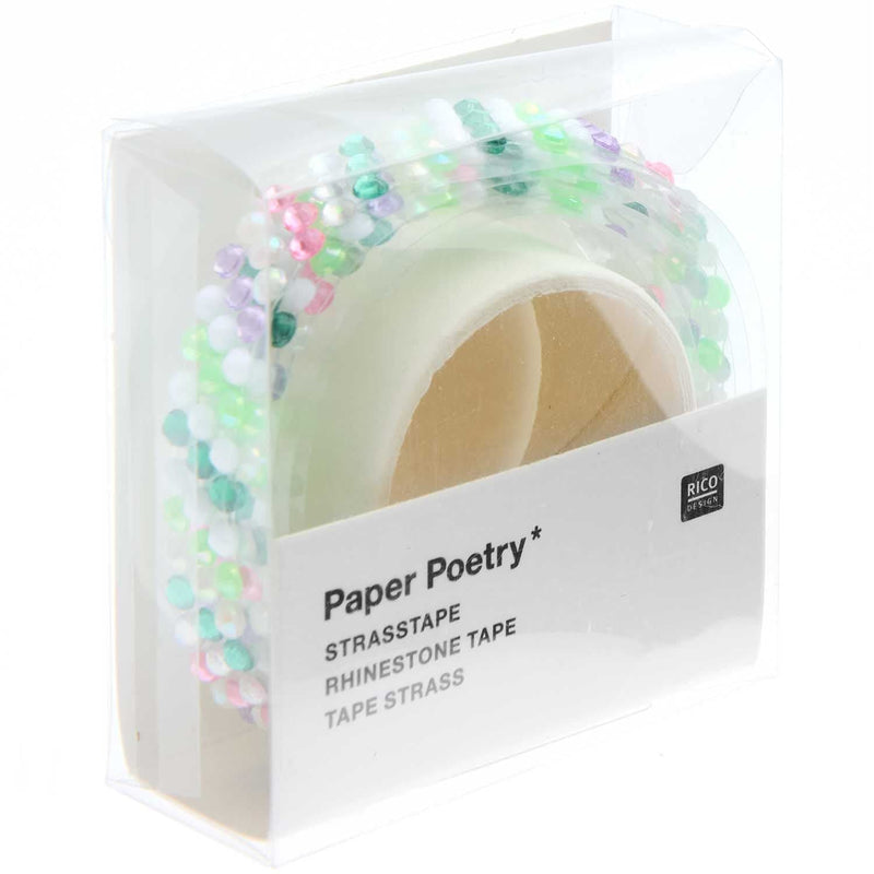 Tape Strass, Stripes, Multicolor, 1,9 x 50 cm