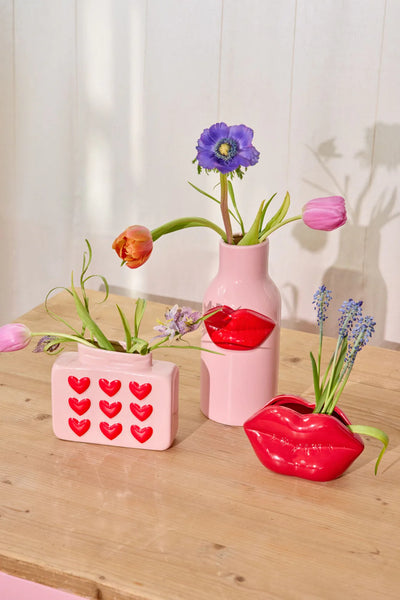 Lippe Keramik Vase - Rot