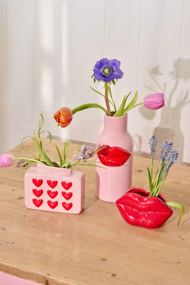 Lippe Keramik Vase - Rot