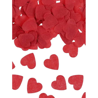 Konfettikanone - 28cm - Papier - Rote Herzen