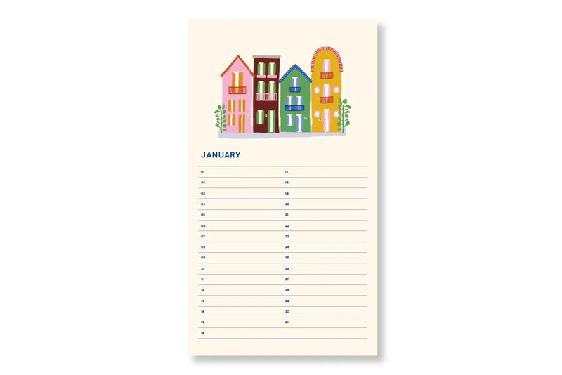 Fabrique a la Carte Birthday Calender – Flowers