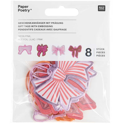 Geschenkanhänger Schleifen, Rosa FSC MIX
