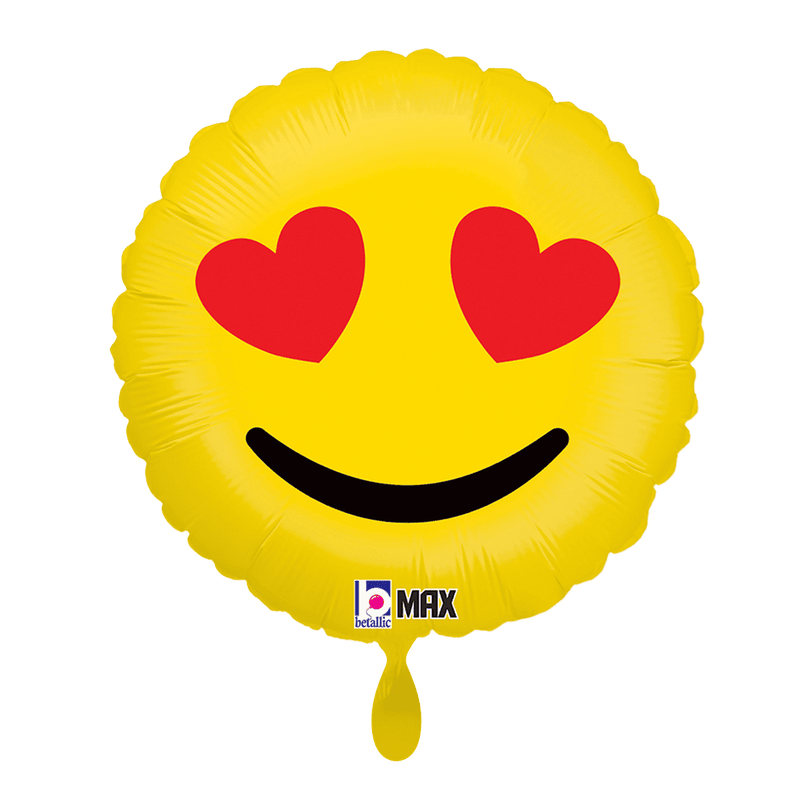 Folienballon Emoji Hearts