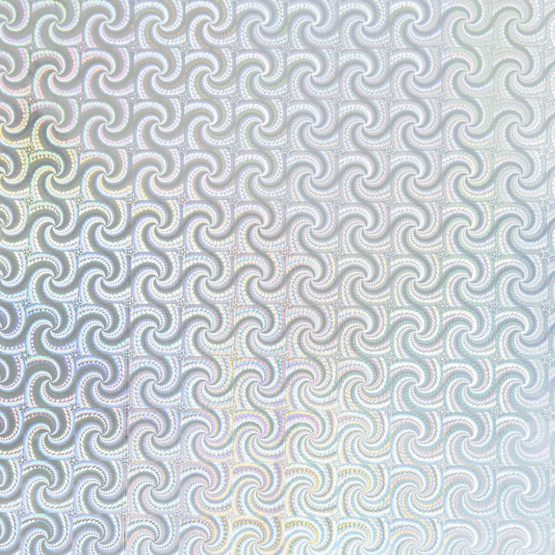 PAPER POETRY GESCHENKPAPIER HOLOGRAPHISCH MIT STERNEN 200X70CM 80G/M² SILBER