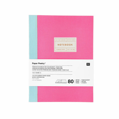 Notizbuch S, Neonpink, 80 Seiten, 100 g/m²