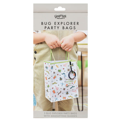 Bug Hunt Party Bags with Magnifying Glasses