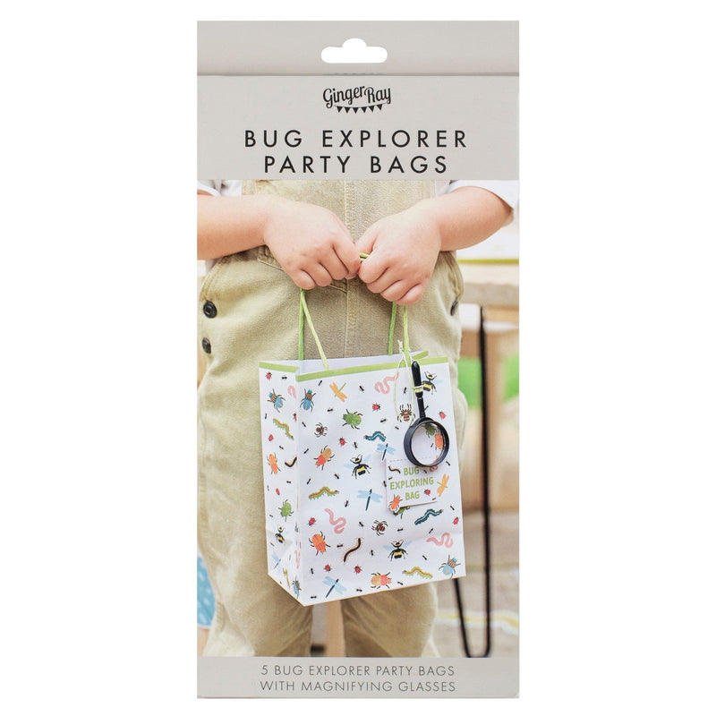 Bug Hunt Party Bags with Magnifying Glasses
