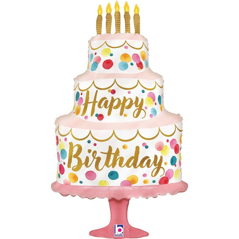 Satin Birthday Pink Cake XXL