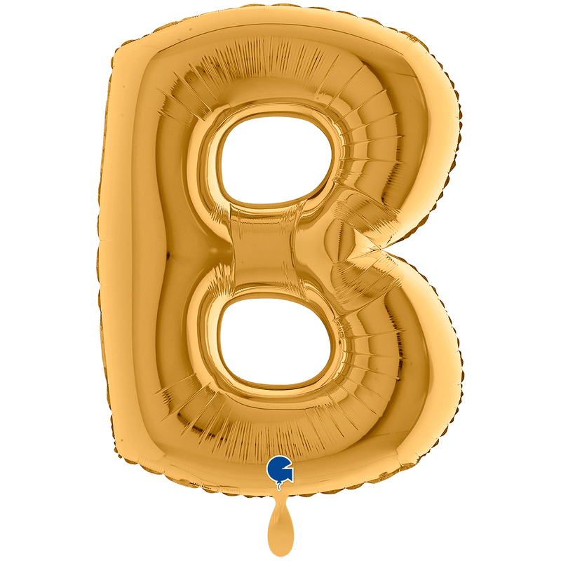 Buchstabenballon B XXL - Gold