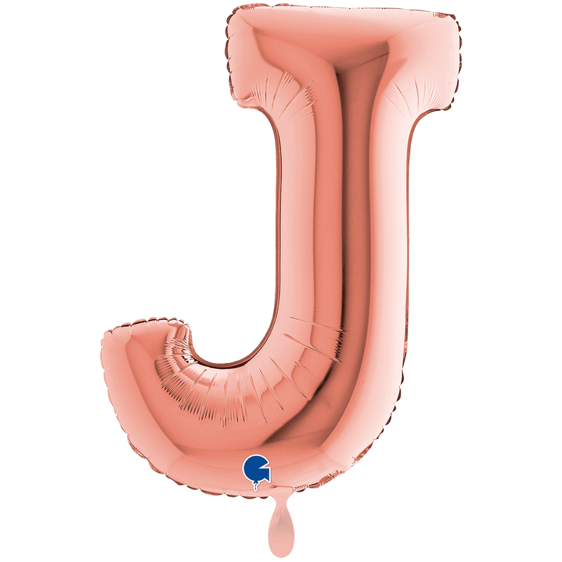 Buchstabenballon J XXL - Rosegold