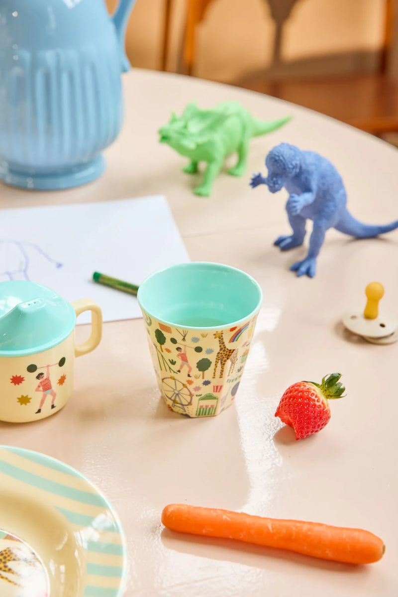 Mittelgroße Kinderbecher - Mint - Fun Fair Print