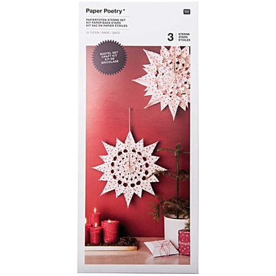 PAPER POETRY BASTELSET PAPIERTÜTEN-STERNE PUNKTE GROSS