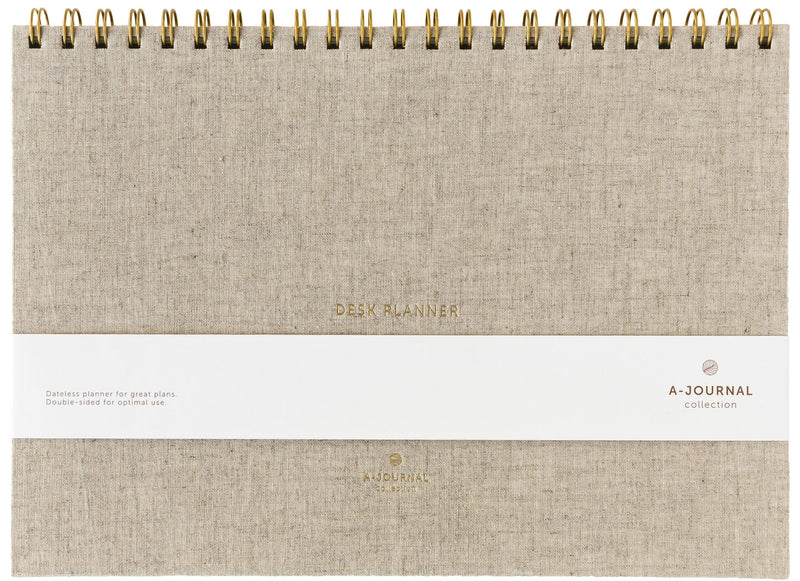 A-Journal Deskplanner – Linen