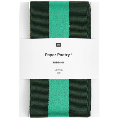PAPER POETRY WEBBAND DUO STREIFEN GRÜN 58MMX3M