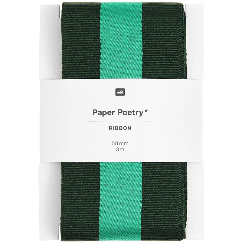 PAPER POETRY WEBBAND DUO STREIFEN GRÜN 58MMX3M