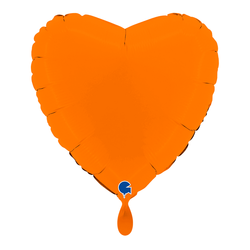 Herzballon Matt Orange