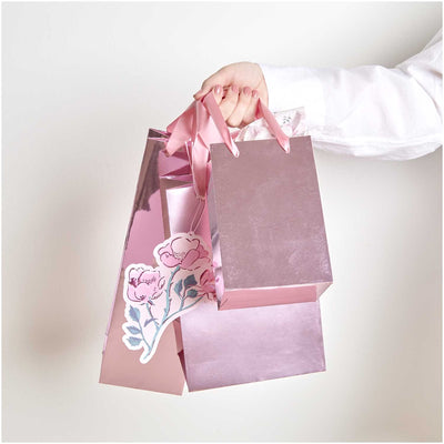 Geschenktüte Metallic Rosa, XS, FSC MIX