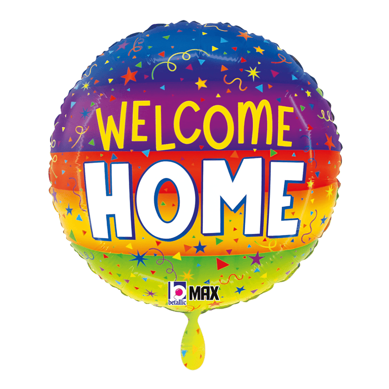 Folienballon Welcome Home Streamers