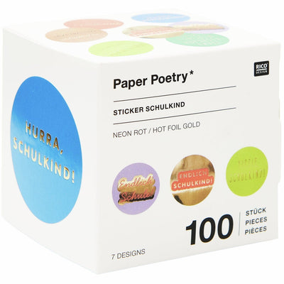 STICKER SCHULKIND 100 STÜCK