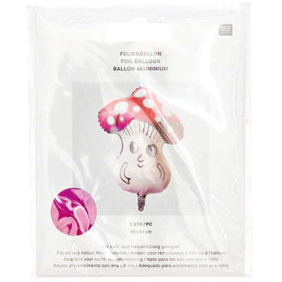 Folienballon Funny Shrooom, 1 Stk, 46 x 54 cm