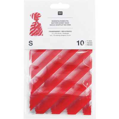 KEKSTÜTEN ROTE STREIFEN 10 STÜCK  112x192mm