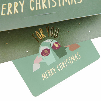 POP-UP KARTE WEIHNACHTSMARKT FÜR GELDGESCHENKE A5